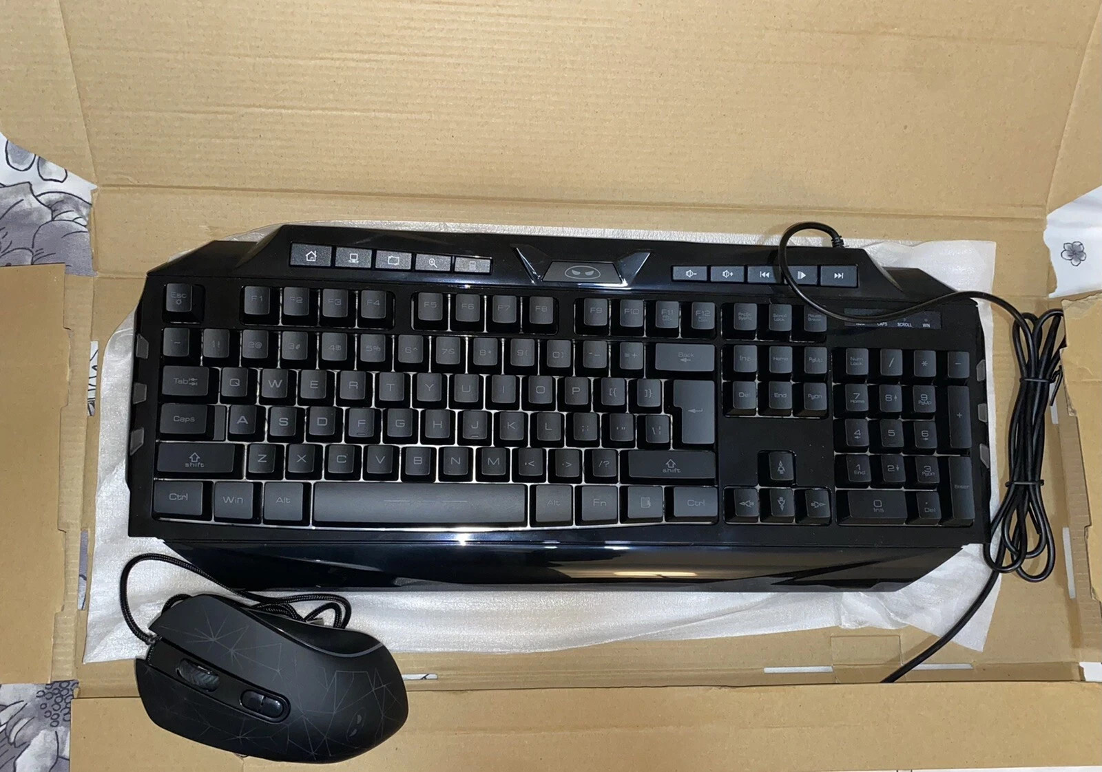MageGee GK710 Black Backlit Gaming Keyboard and Mouse with Wired