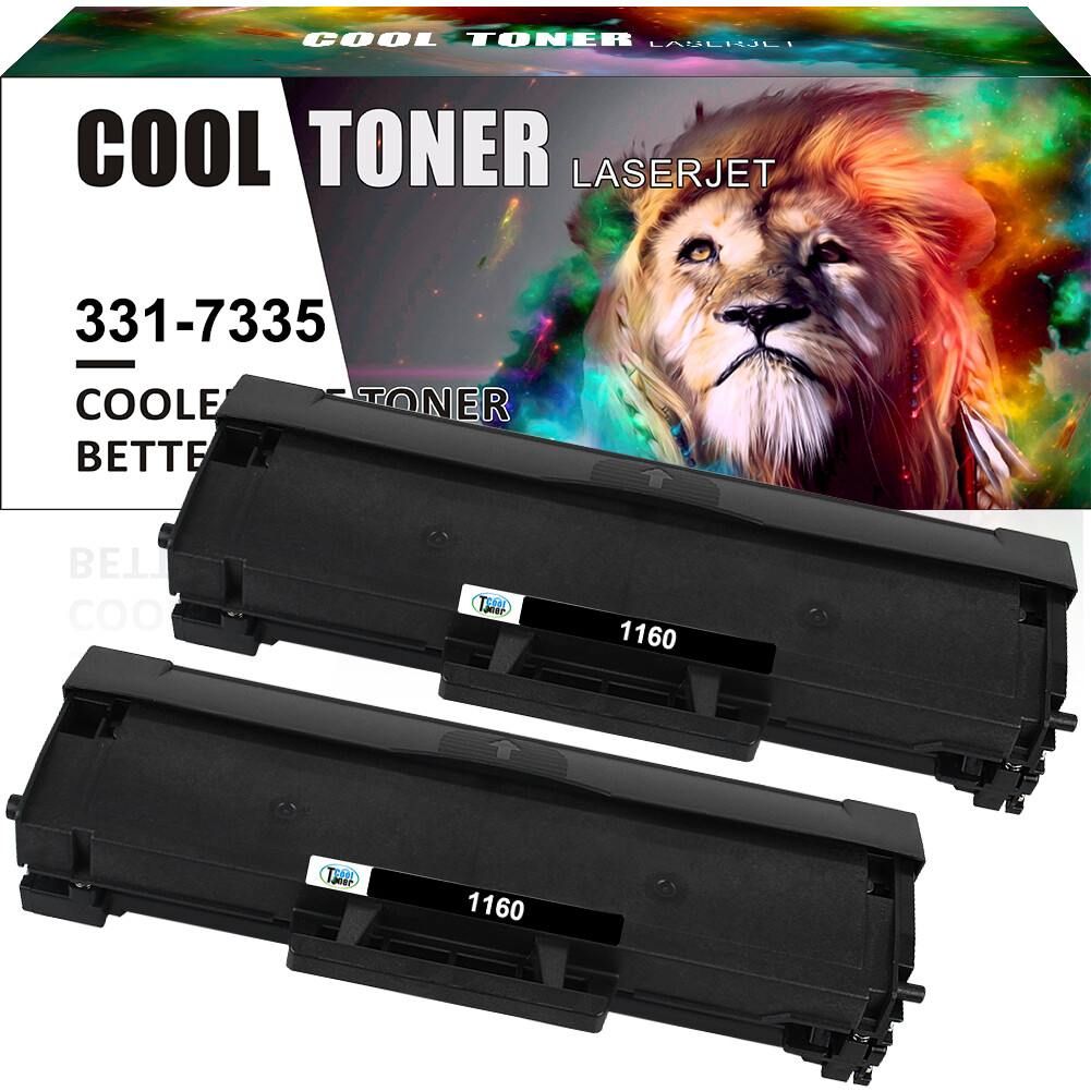 2-Pack/Pk 331-7335 Toner Cartridge for Dell 1160 B1163W B1165nfw B1160 B1160W