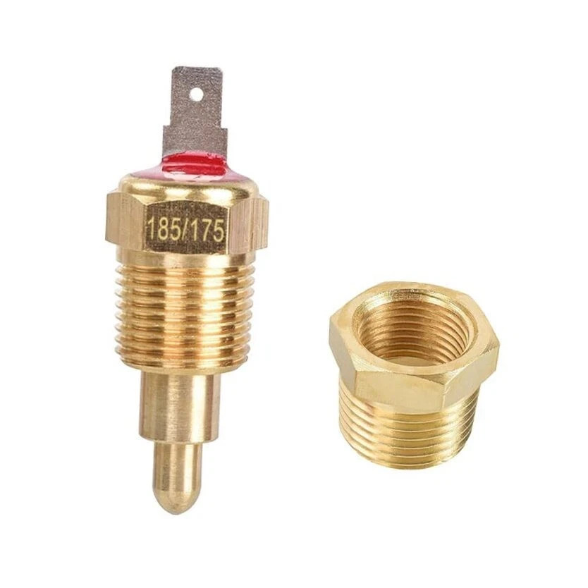 Electric Cooling Fan Thermostat Switch, 185 to 175 Degree Car Engine Radiator 