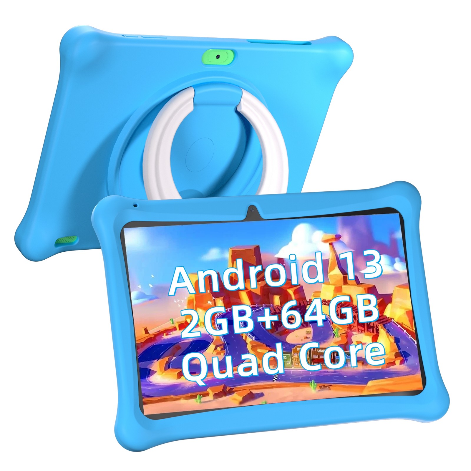 SGIN 10.1" Kids Tablet Android 13 2GB + 64GB Quad-Core Google WIFI Bluetooth