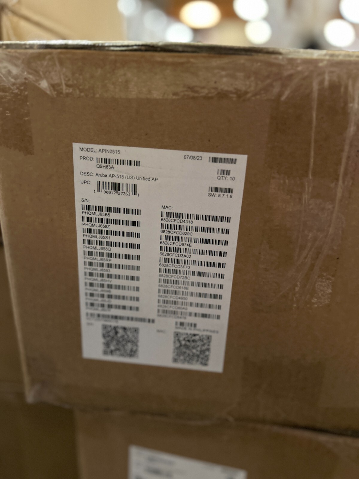 Box of 10x Q9H63A: New Aruba AP-515 Unified Access Points