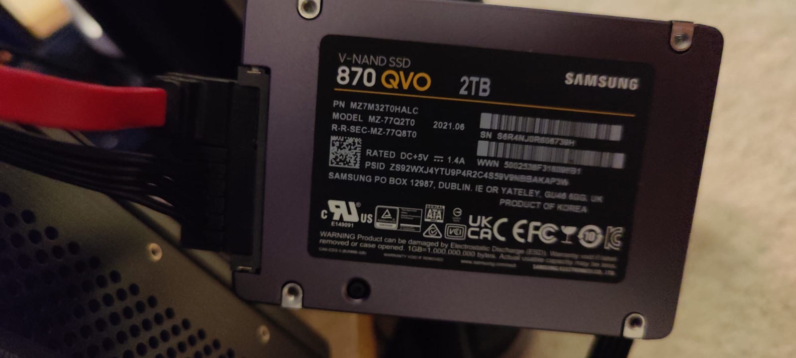 Samsung 870 QVO 2TB 2.5" SATA III Internal SSD (MZ-77Q2T0B/AM)