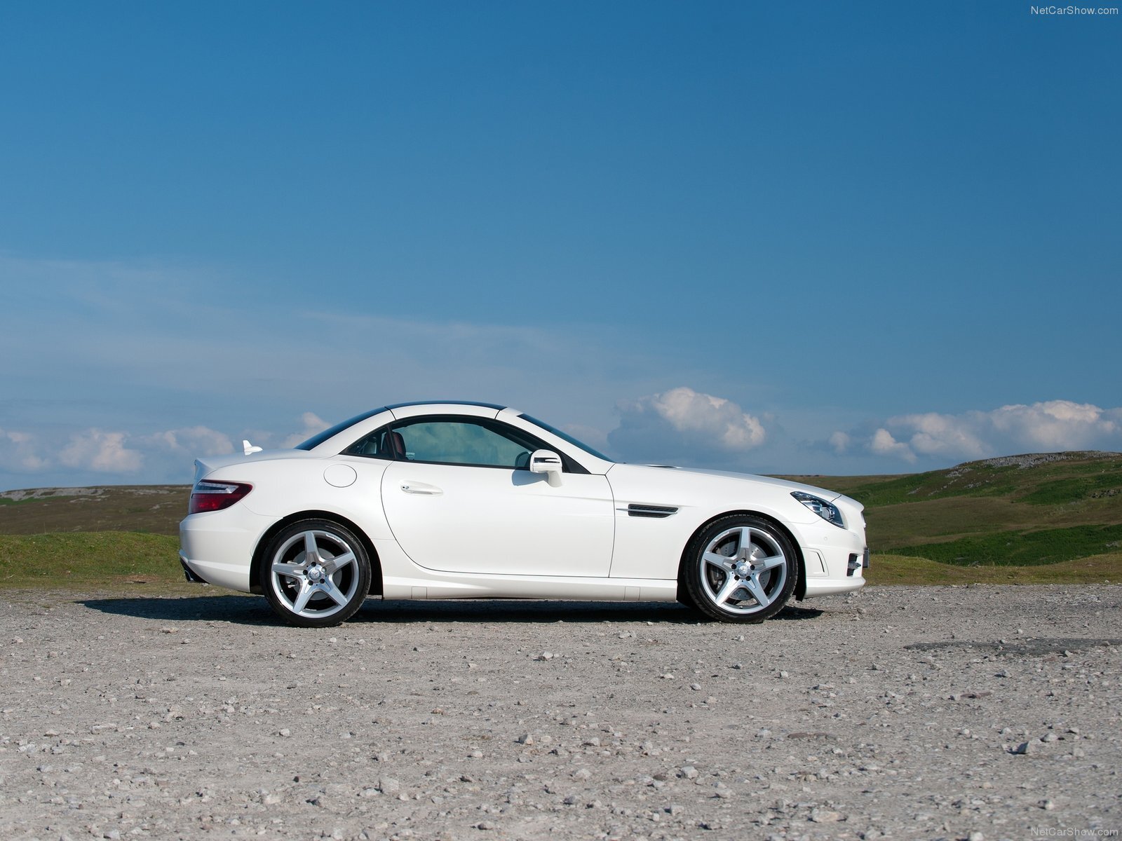 Cars mercedes benz slk 250 uk version 2012 Desk Mat Stitched
