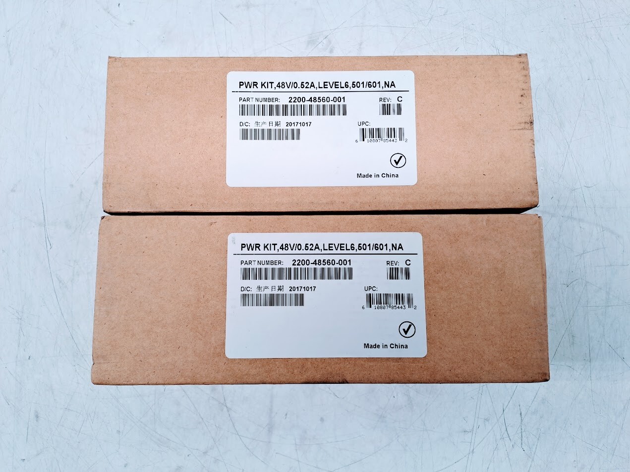 Lot of 2 Polycom VVX Power Adapter 2200-48560-001 48V 0.52A