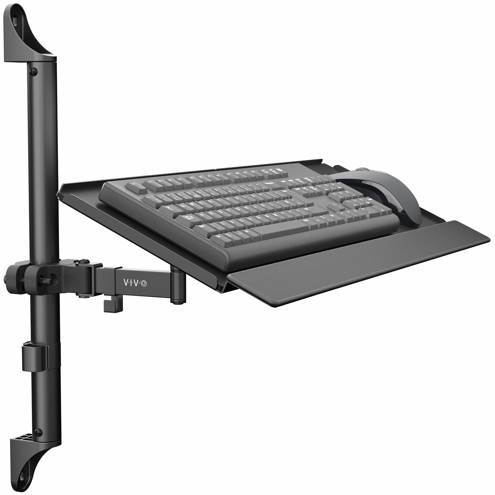 VIVO Steel 26 Inch Tilting Keyboard Tray Wall Mount, Keyboard and Mouse Platform