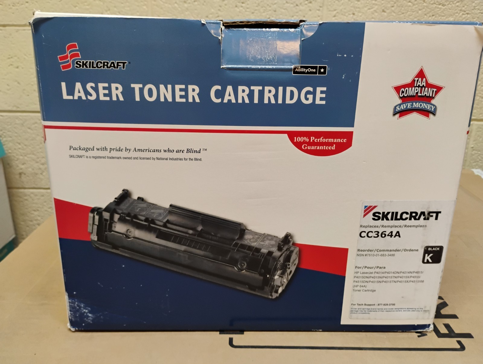 SKILCRAFT LASER TONER CC364A CARTRIDGE for HP     NEW