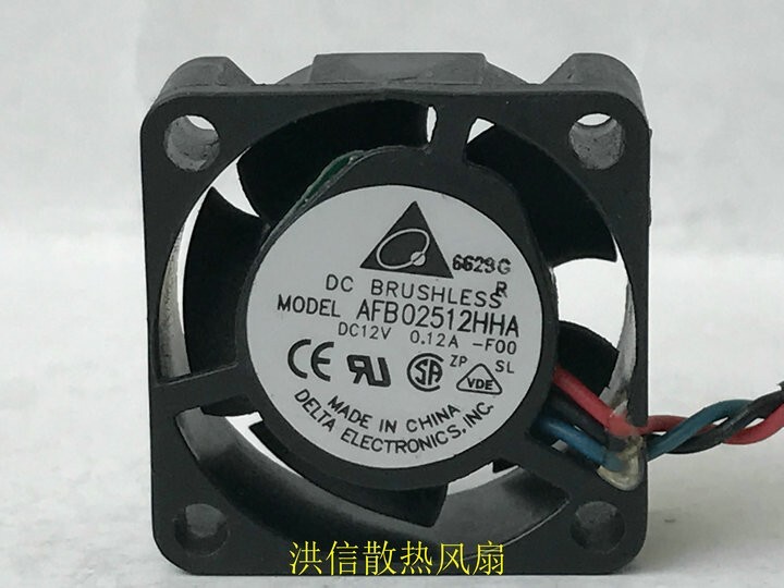 DELTA 2510 AFB02512HHA 12V 0.12A 2.5CM axial flow cooling fan