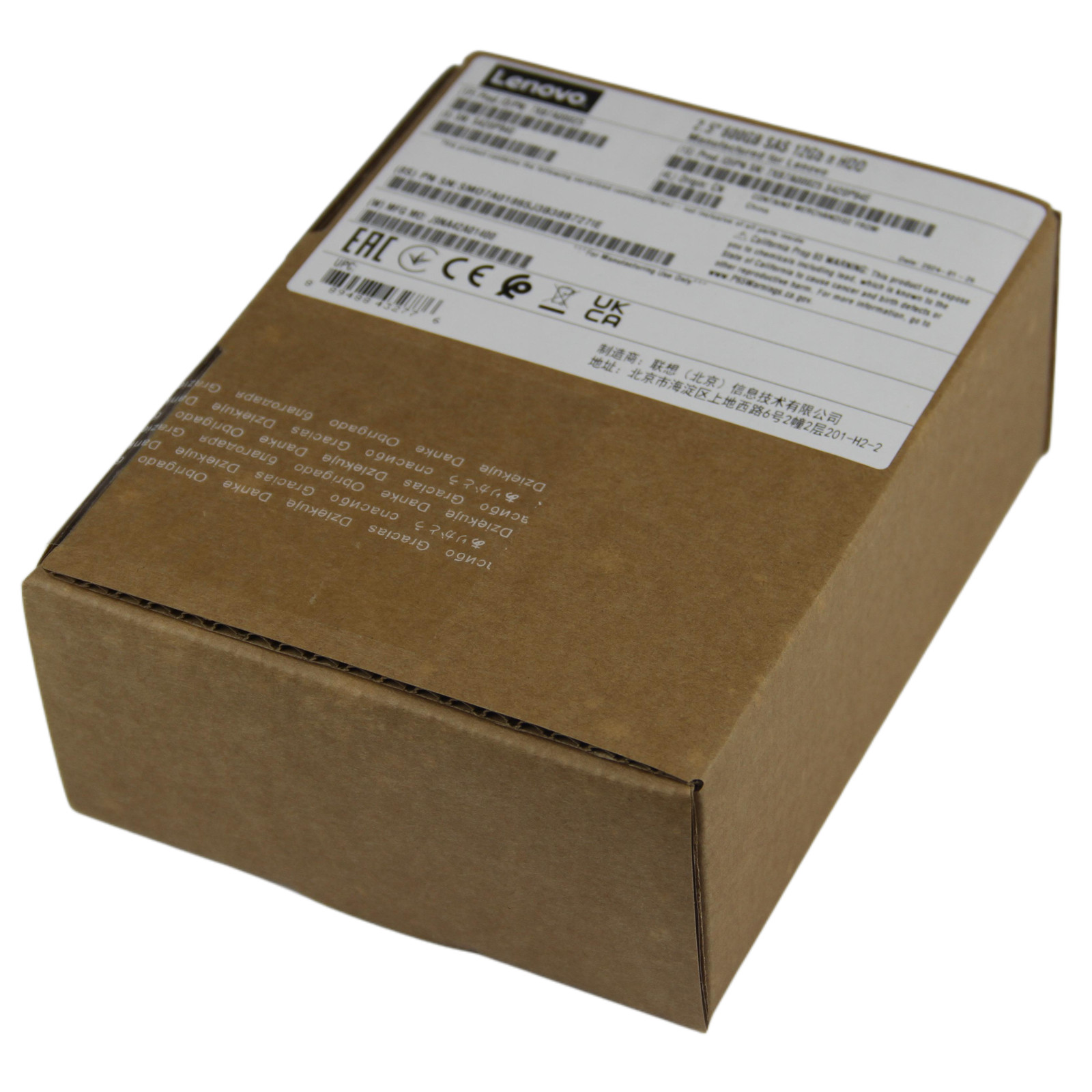 New 7XB7A00025 For ThinkSystem 2.5" 600GB 10K SAS 12Gb Hot Swap FRU 00YK014
