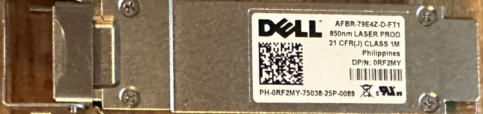 Dell 0RF2MY 40GbE 40GBASE-SR4 QSFP+ Ethernet Optical Transceiver, 150m
