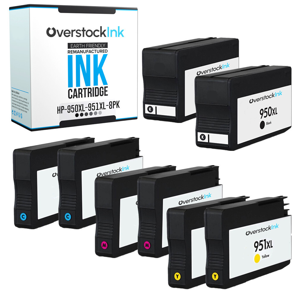 8PK Compatible OSI 950XL 951XL Combo Pack Ink for HP OfficeJet 8616 8620 8625