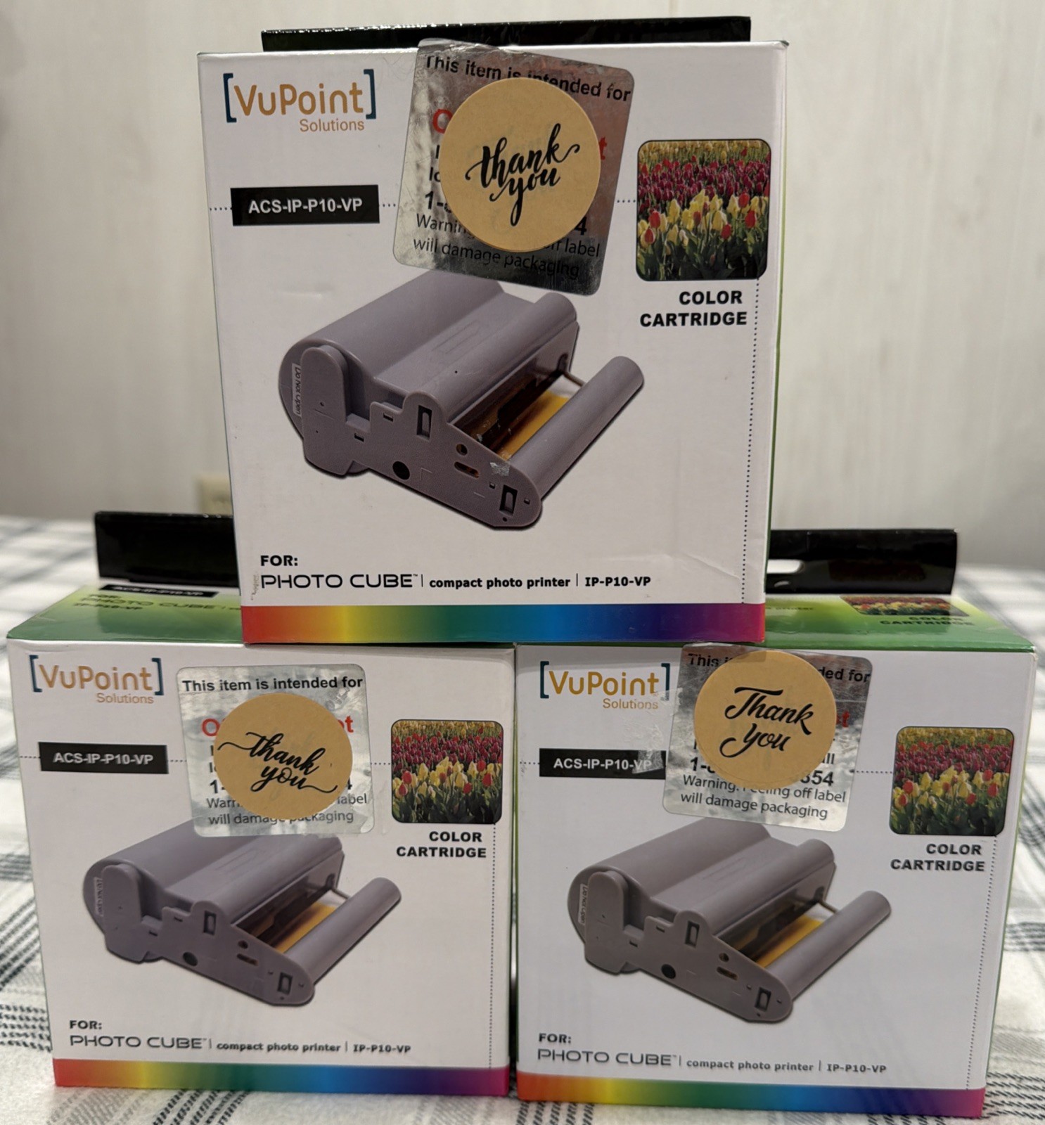 VuPoint Solutions ACS-IP-P10-VP Color Cartridge for Photo Cube Printer