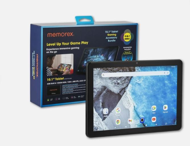 Memorex MXTAB101C 10.1" HD IPS 4GB RAM 128GB Storage 2 GHz Processor Speed