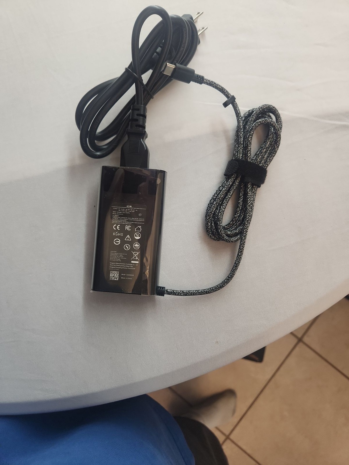 Universal 65W USB-C Laptop Charger with Braided Cable
