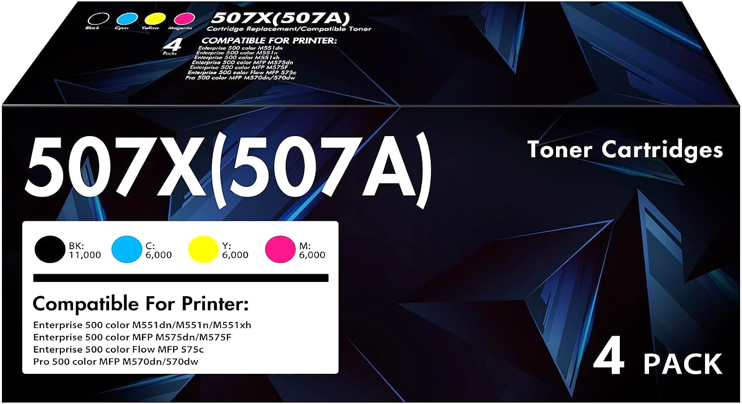 507X / 507A Toner Cartridge for HP Enterprise 500 & HP Pro 500 Color MFP Printer