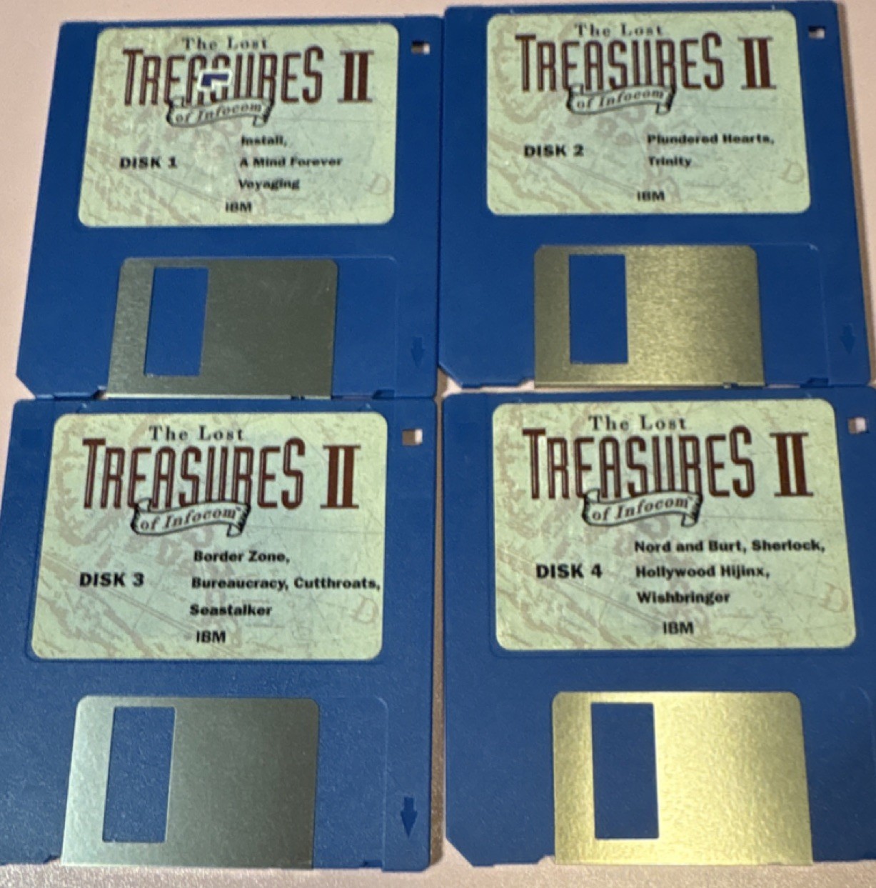 IBM The Lost Treasures of Infocom II 3.5 in Blue Floppy Disk Set
