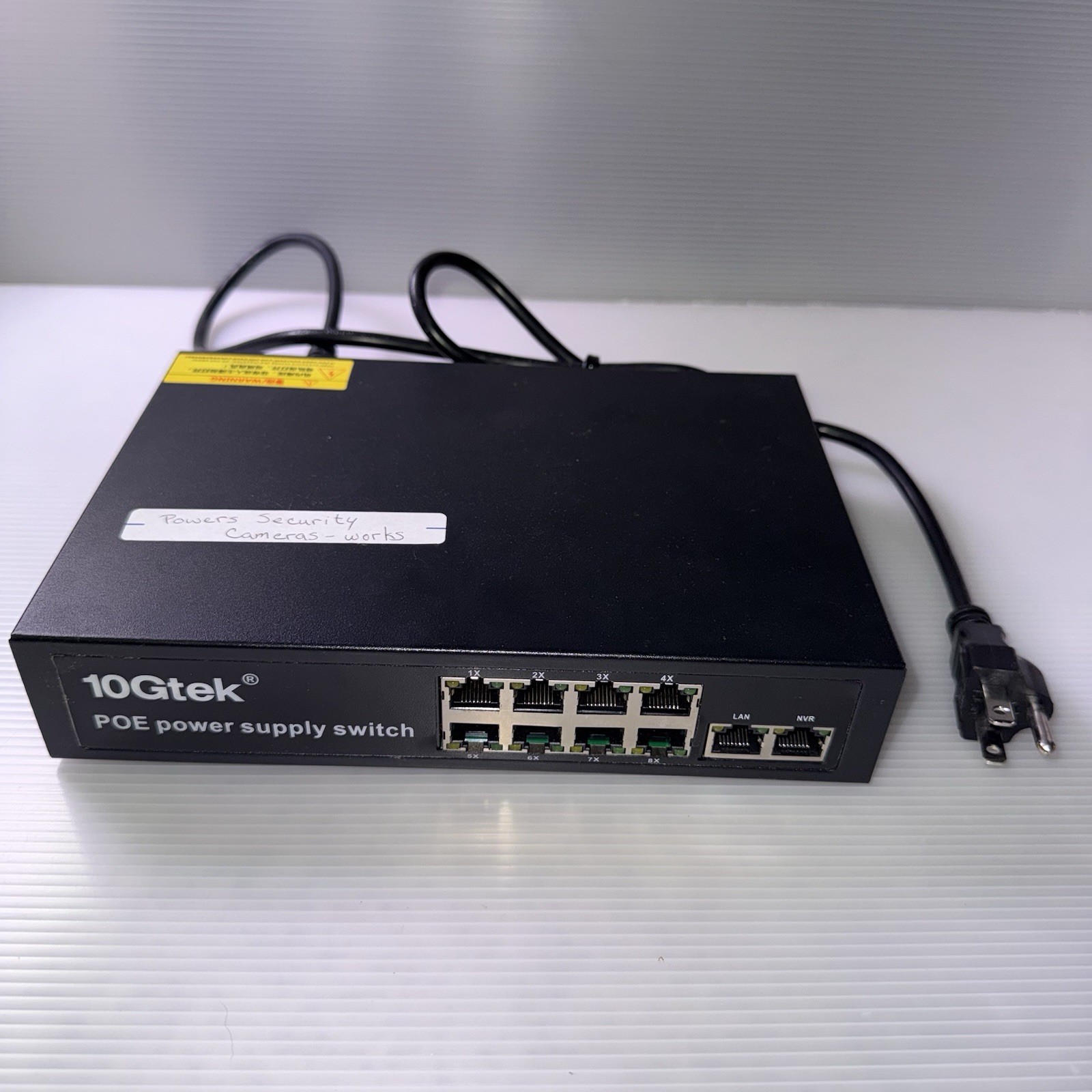 10Gtek 8 POE Ports + 2 Uplink Ports 10/100 MBS power supply switch power supply