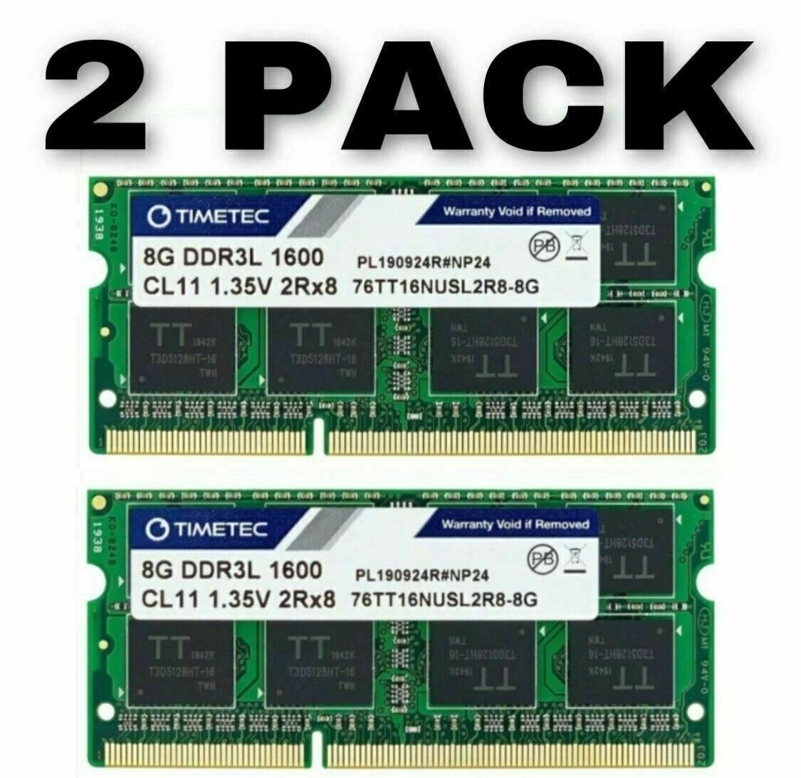 Timetec Hynix IC 16GB 2x8GB Compatible for Apple DDR3L 1600MHz for MacBook…