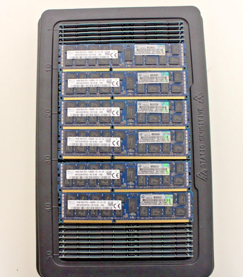 [Lot of 56] 16GB 2Rx4 PC3-14900R Server RAM HMT42GR7BFR4C-RD Hynix Tested 100%