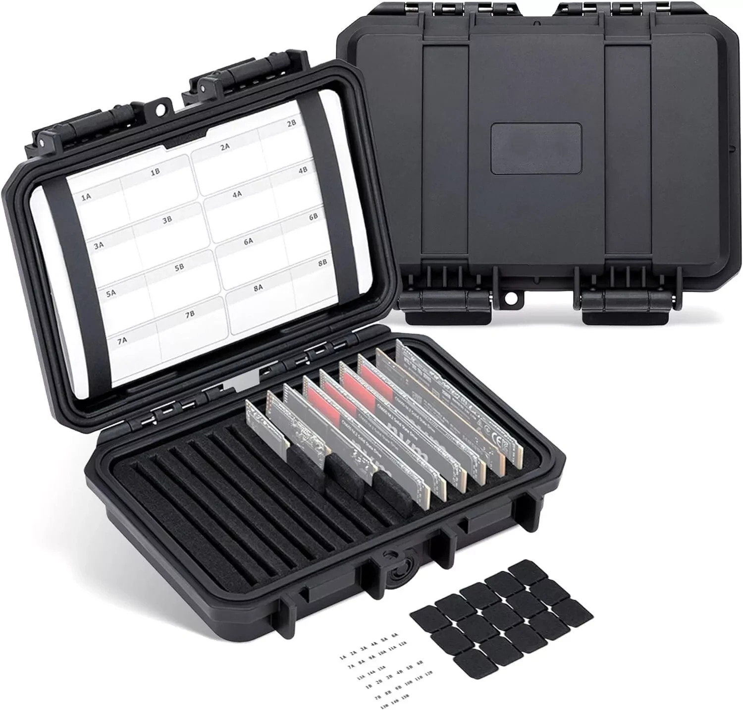 Hard Case Storage Holder Box for M.2 NVME 2280 2260 2242 SSD Solid State Drive