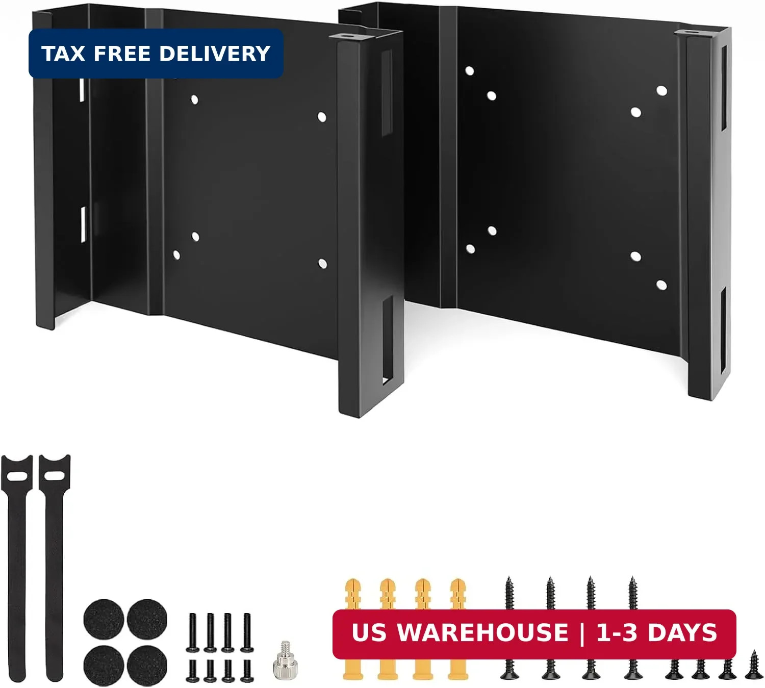 2 Pack Mini PC Mount for Dell OptiPlex Micro Form Factor Case Wall VESA and Unde