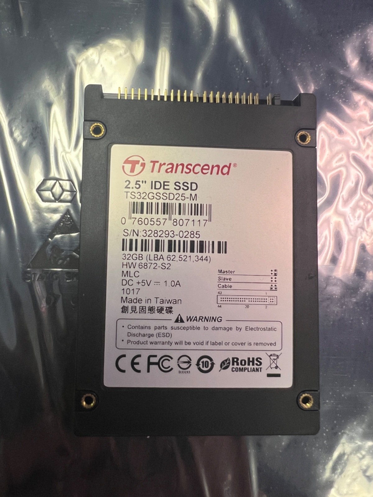 Transcend TS32GSSD25-M Solid-State Drive-32GB PATA-