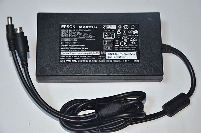 Original EPSON +24V2.1A +5V3A Power Adapter Charger M266A Dual output dedicated