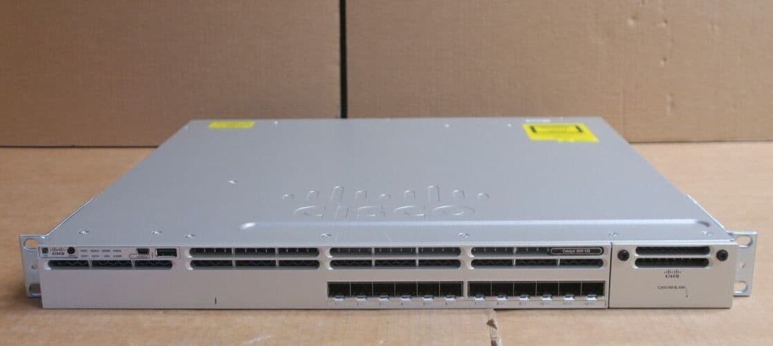 Cisco WS-C3850-12XS-S IP Base Switch 12 SFP+ Ethernet Ports DUAL POWER SUPPLY
