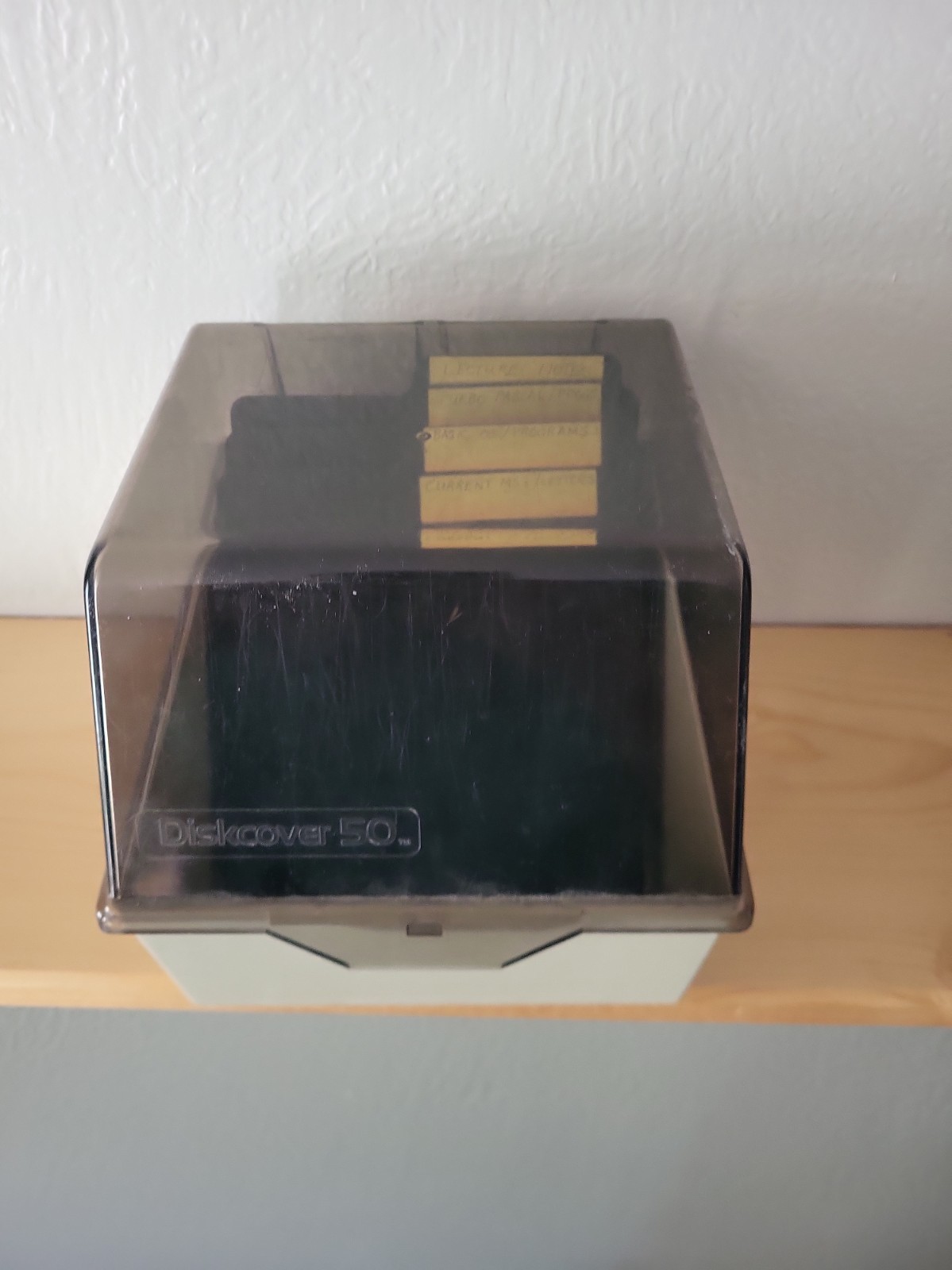 Vintage Ring King Discover 50 5.25” Floppy Disk Case - Retro Computer