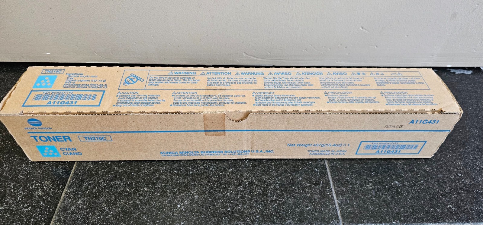 Konica Minolta C220 Cyan Toner TN-216C A11G431