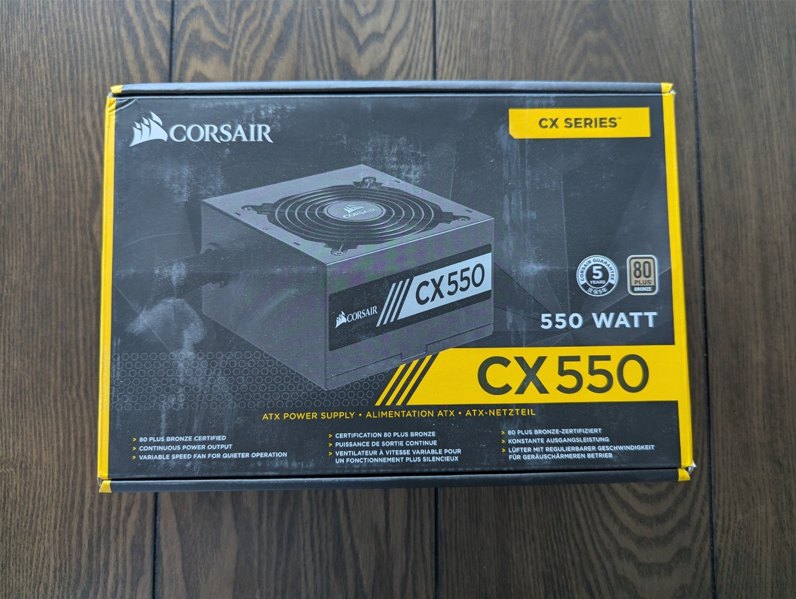 Corsair CP-9020121-NA 80 Plus Bronze Certified Non-Modular Power Supply PSU