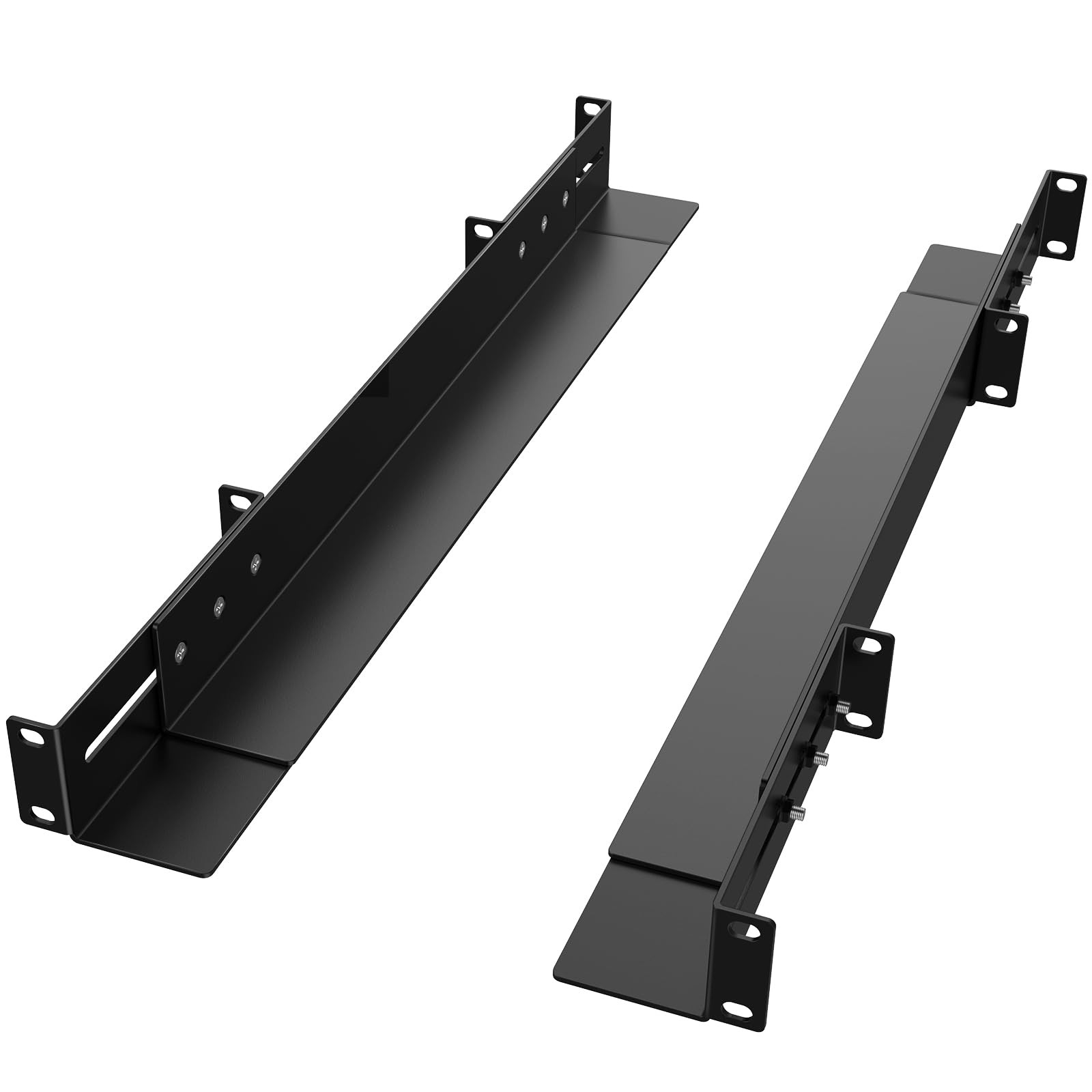 1U 19" Adjustable Server Rack Rails 15-24" Depth Mount Kit for Network Equipment