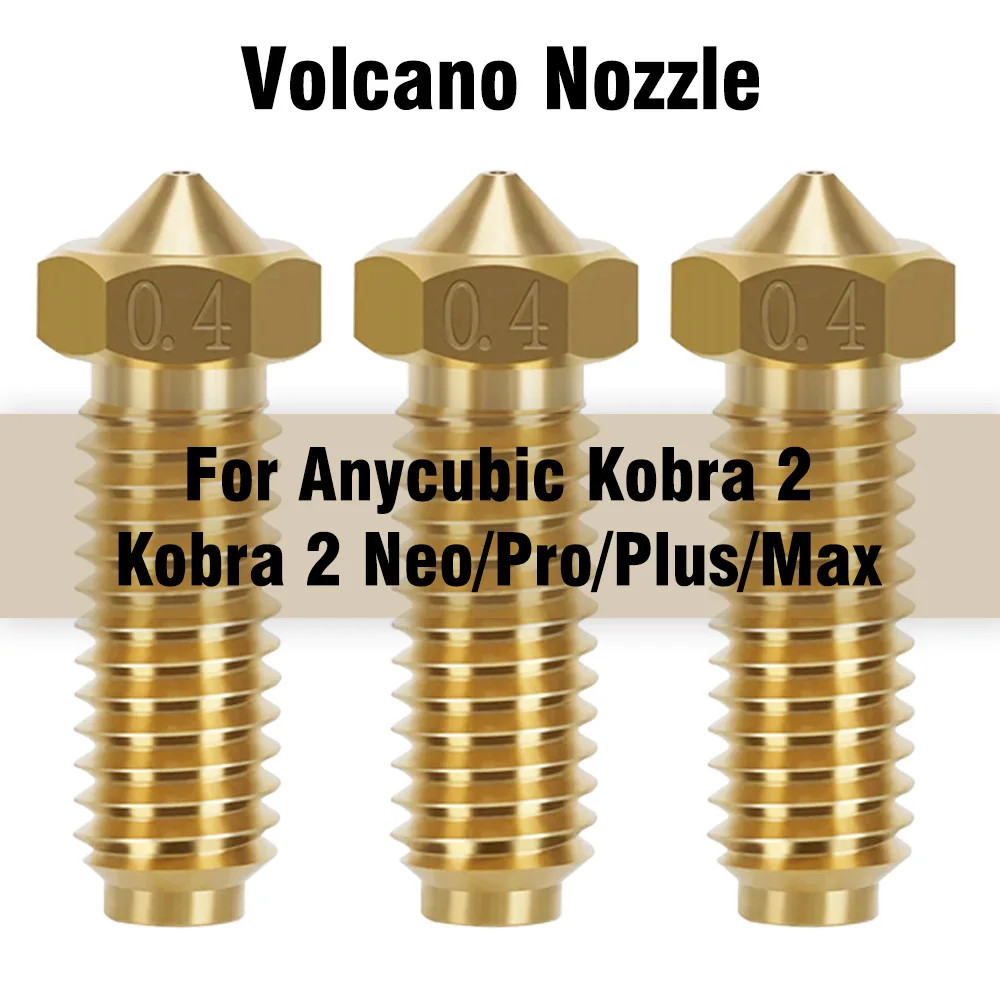 Nozzles Brass 0.4Mm 3D Printer Nozzle for Anycubic Kobra 2 Volcano Nozzles for K