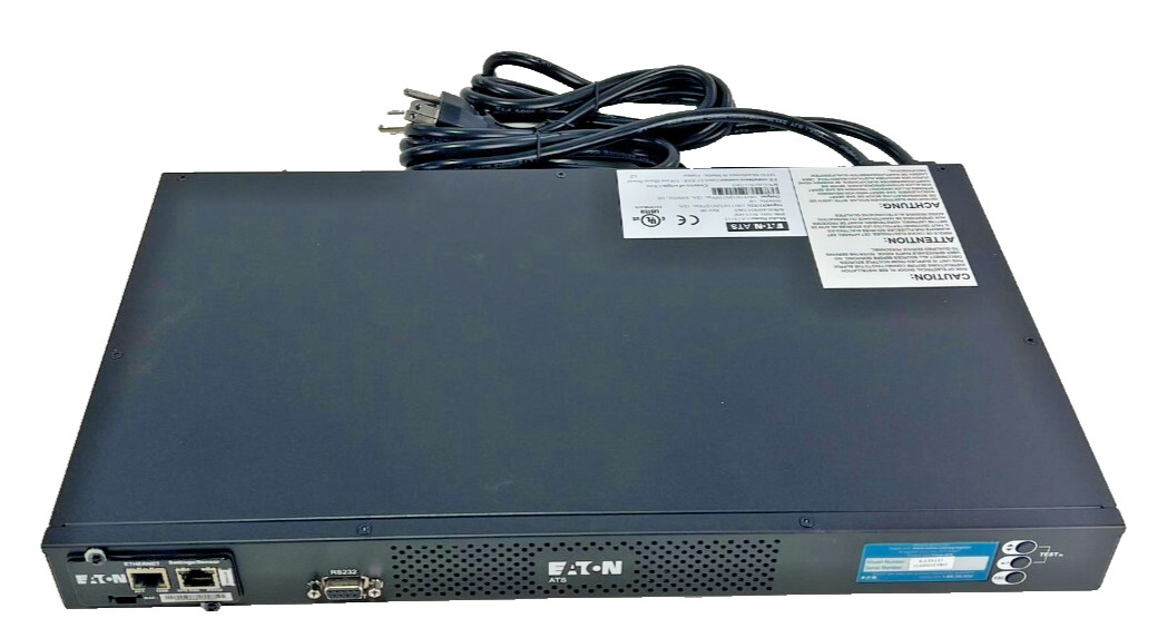 Eaton EATS115 120V 12A 10-Outlet Rack-Mountable 1U Single-Phase PDU (HD)