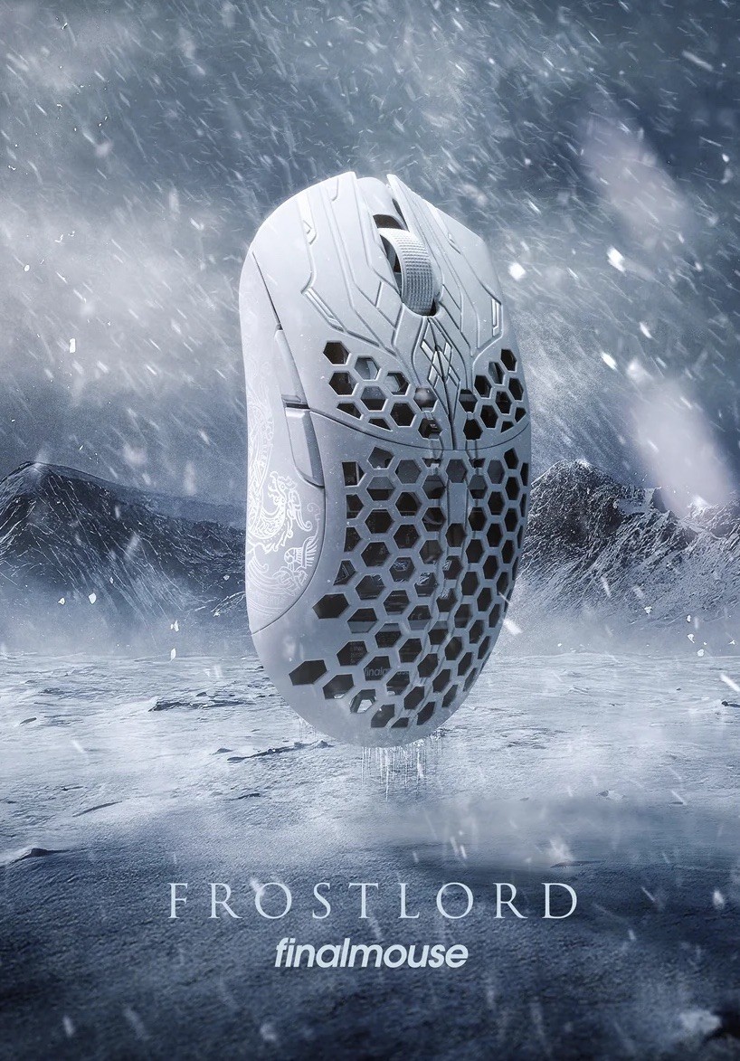Finalmouse ULX Frostlord Medium Wireless Gaming Mouse Fortnite Apex League