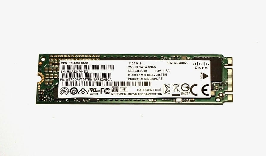 Micron MTFDDAV256TBN 256 GB,Internal,M.2 2280 Solid State Drive