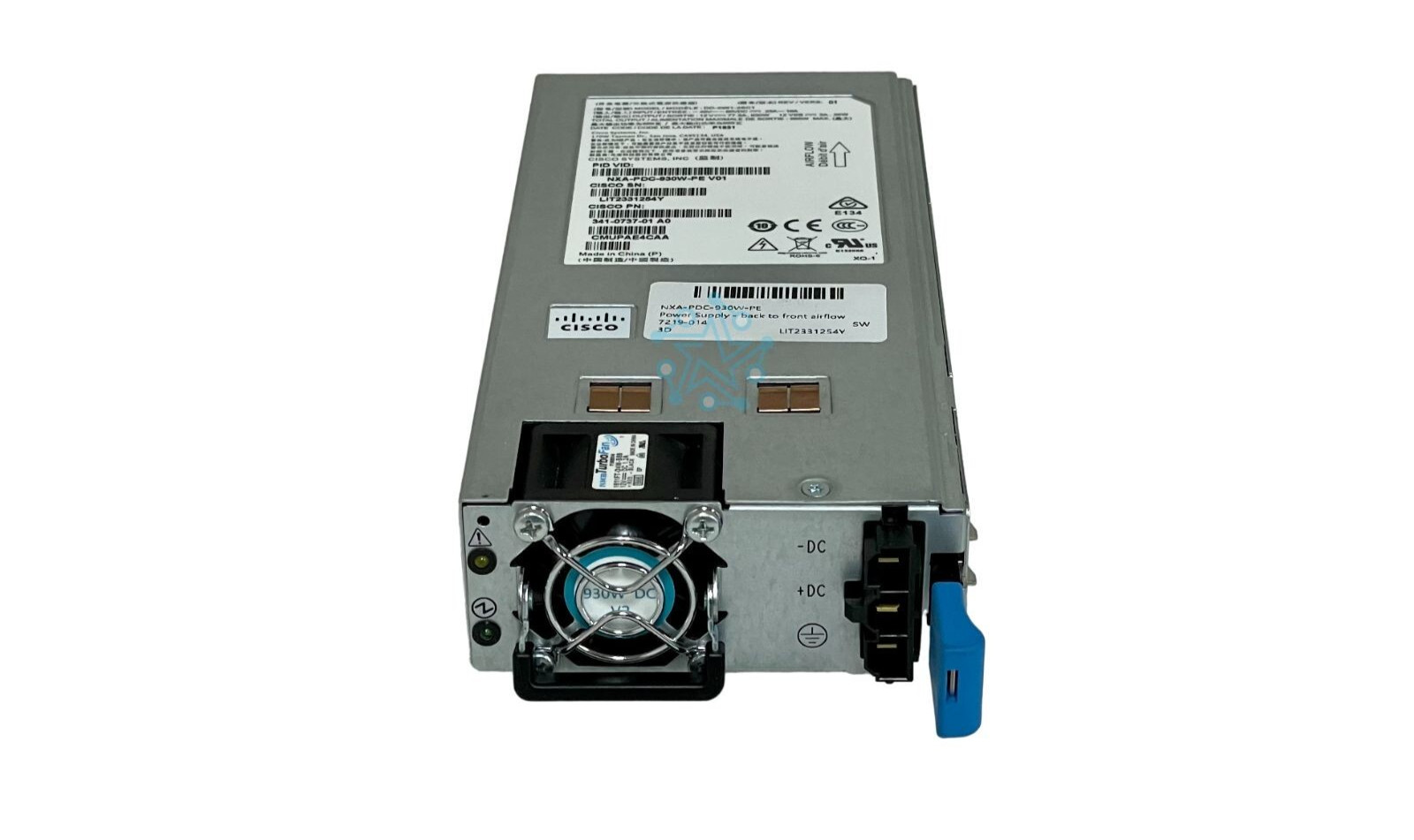 Cisco NXA-PDC-930W-PE Cisco 930-W DC port-side exhaust (blue) - 341-0737-01