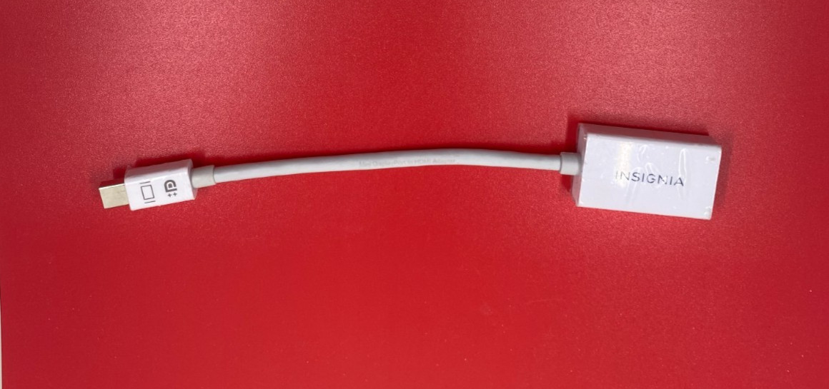 Insignia Mini DisplayPort MiniDP M : HDMI F 6" Monitor Adapter White PC Macbook