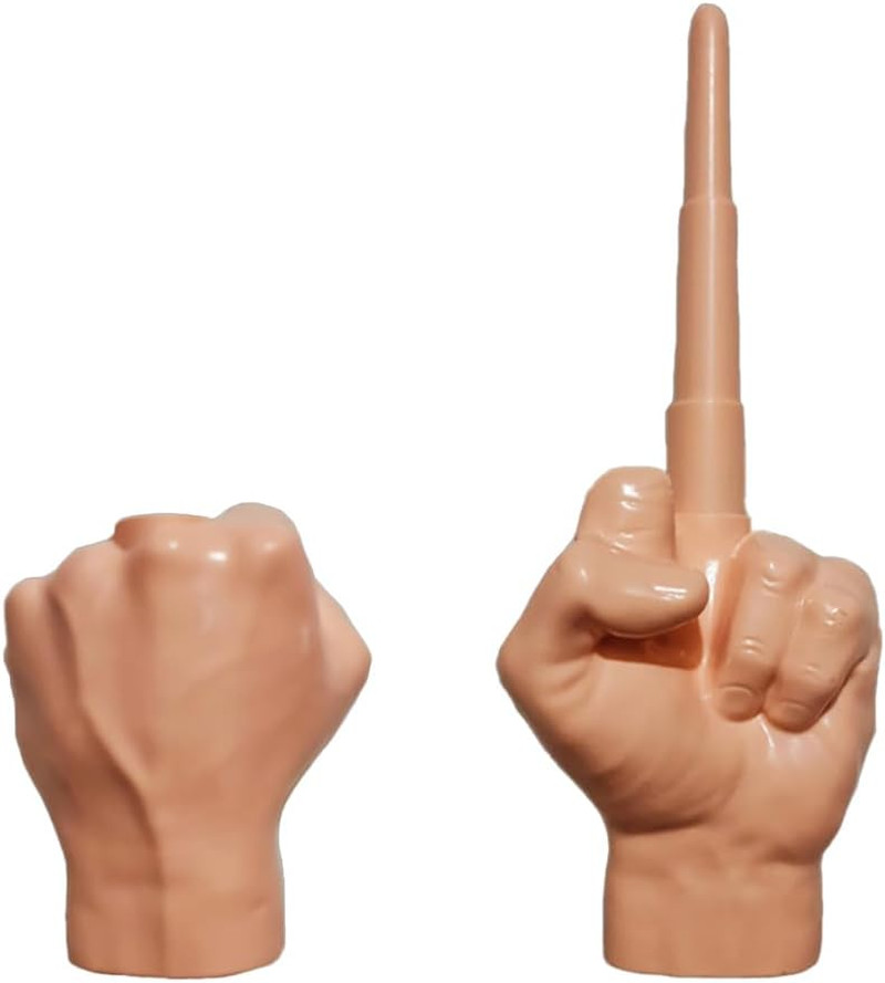 3D Collapsing Middle Finger, 2 Pcs Collapsible Middle Finger Gifts, Fun and Real