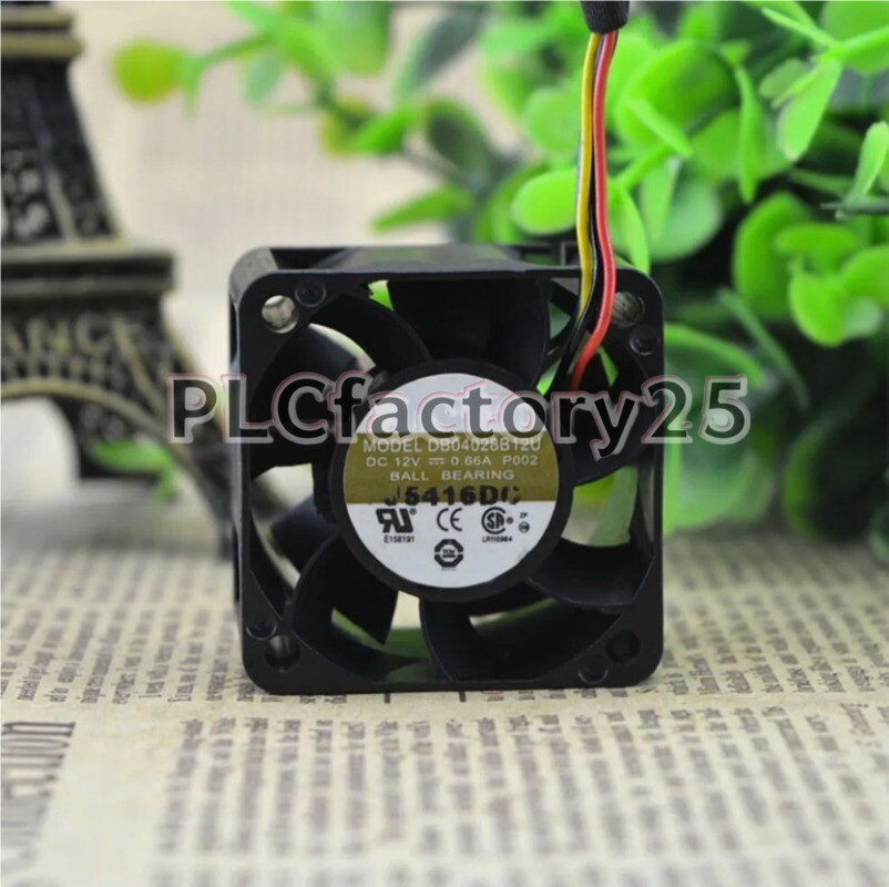AVC DB04028B12U 40x40x28mm BALL BEARING 12V 0.66A FAN 4-WIRE 23.8CFM