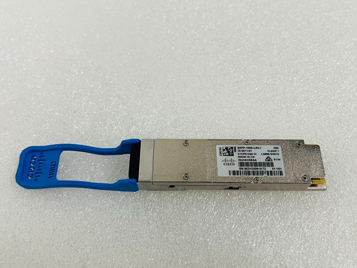 Cisco QSFP-100G-LR4-I 10-3471-01 10km SMF LC 100G Transceiver Module W/ Hologram