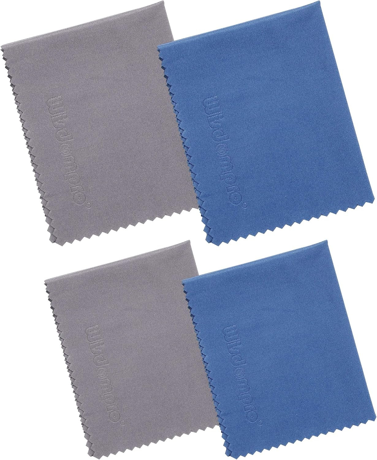 Large 4-Pack Microfiber Cleaning Cloth for Laptop, Computer Screen, Camera,