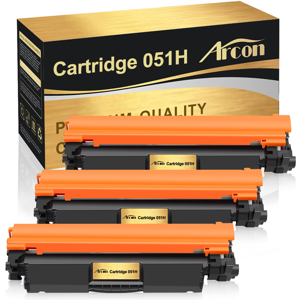3PK CRG051H Toner Compatible for Canon 051H imageCLASS LBP162dw MF264dw MF269dw