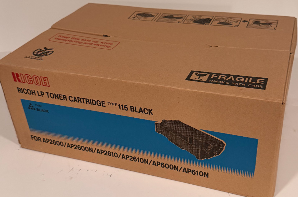 Genuine Ricoh Type 115 Black Toner Cartridge 400759 G795-17 NEW OEM