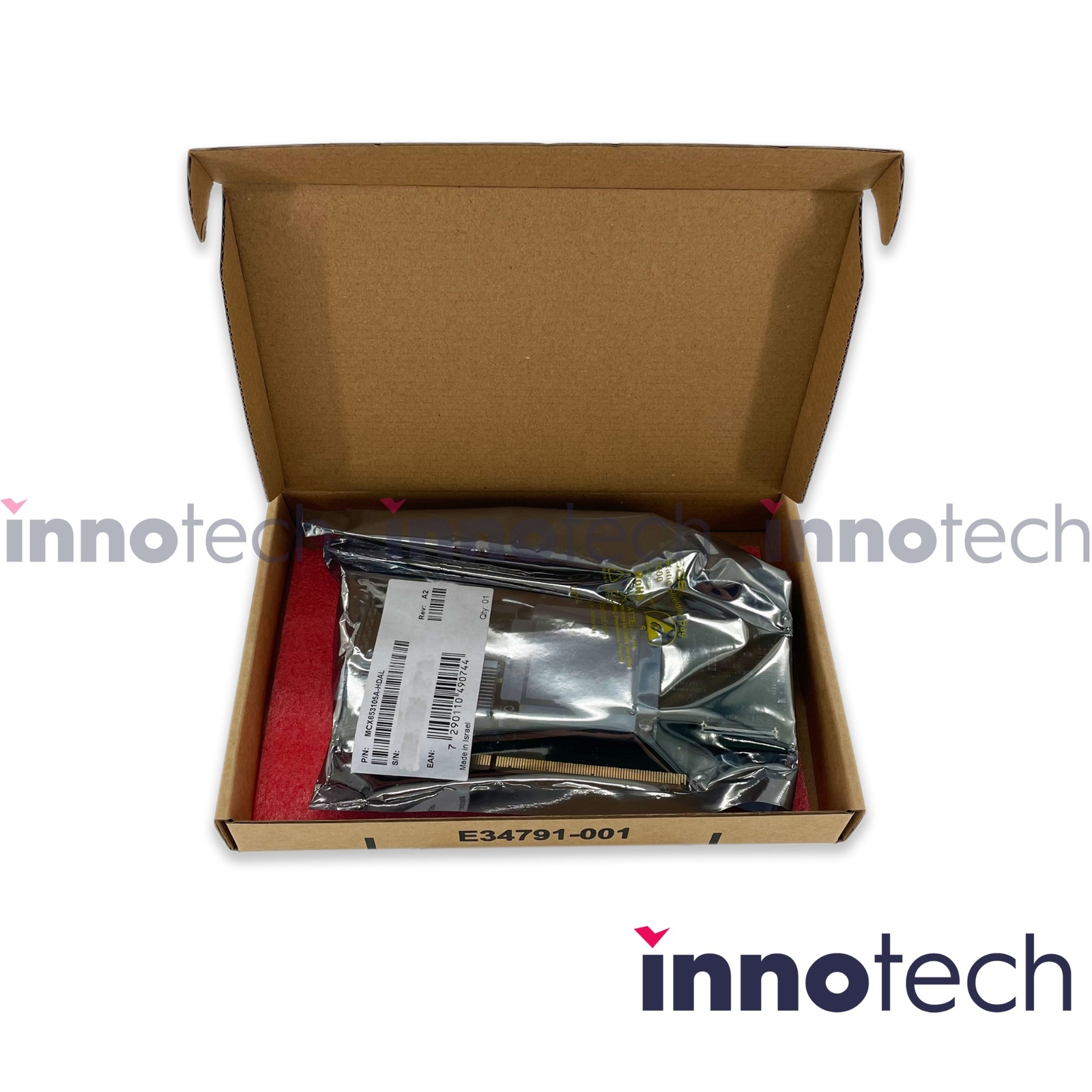 Mellanox MCX653105A-HDAL InfiniBand HDR/Ethernet 200Gb 1 Port QSFP56 PCIe3 x16