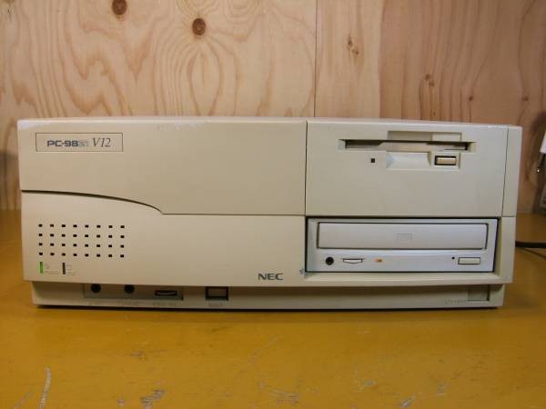 NEC PC-9821V12/S7RA CD HDD FD MSDOS 6.2 with power cord F/S 100V Japan