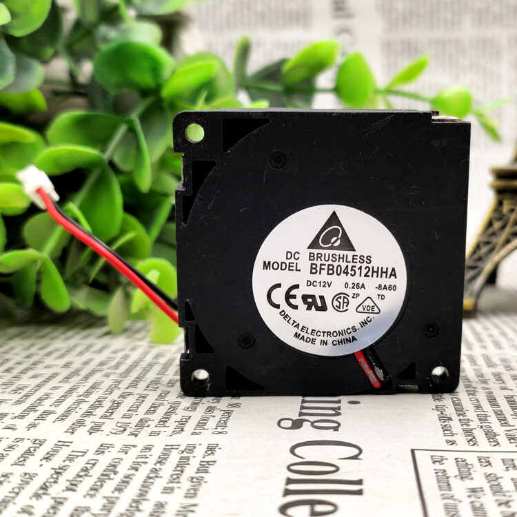 For DELTA BFB04512HHA 45*45*10mm 12V 0.26A 4.5CM 2-wire blower with cooling fan