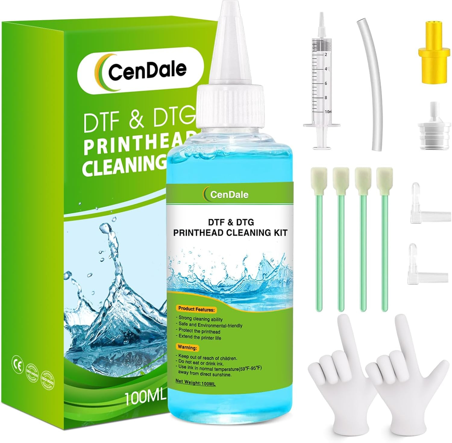 Premium DTF Printhead Cleaning Solution - Universal Printhead Cleaner Kit for An