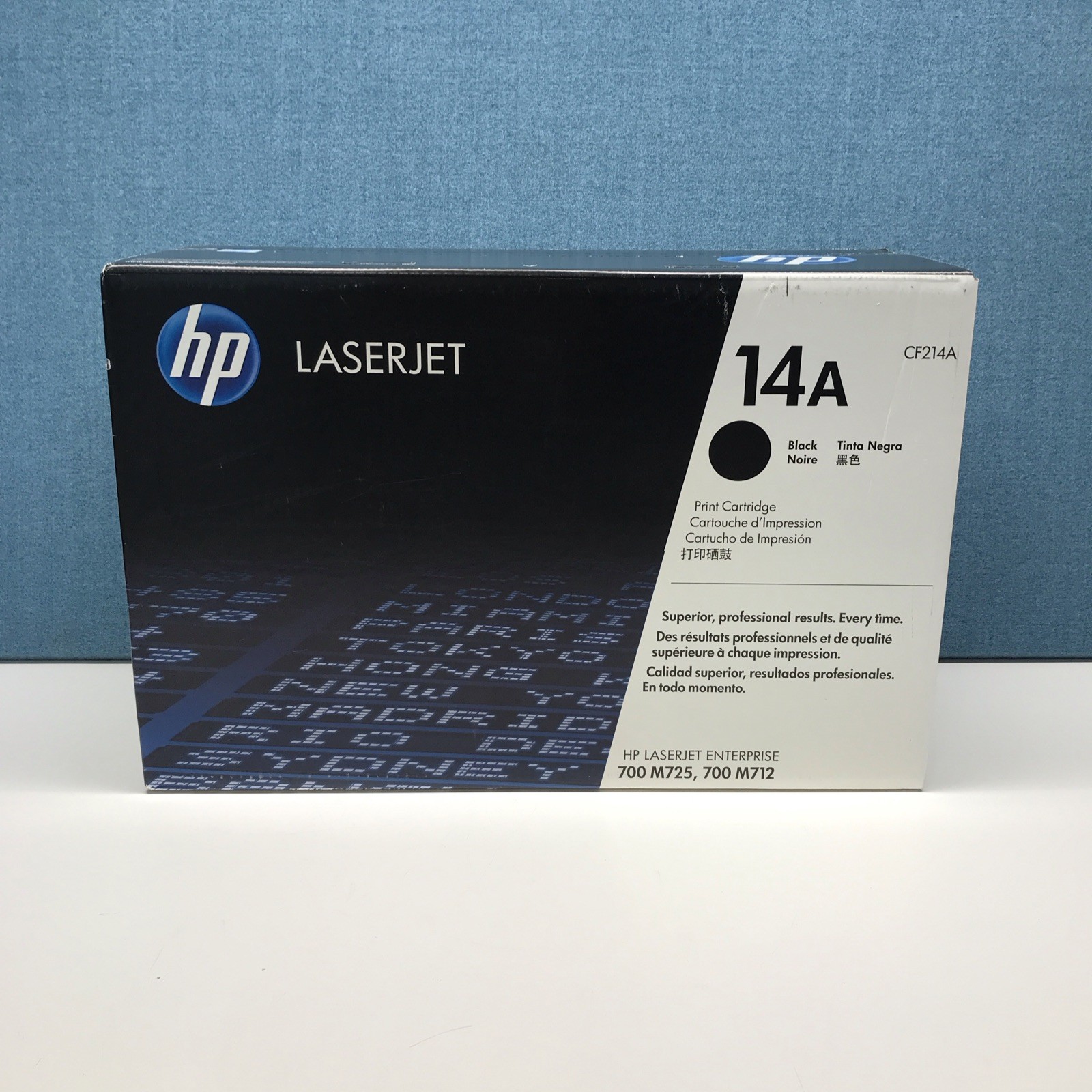 HP Genuine 14A CF214A Black Toner Print Cartridge - Sealed Box