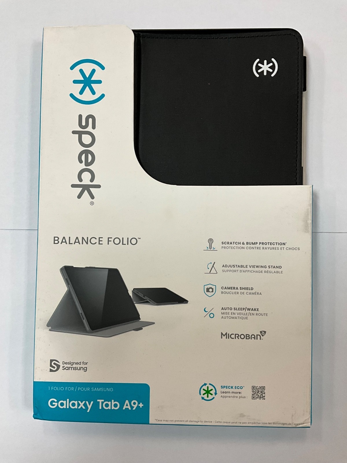Speck Balance Folio Case for Samsung Galaxy Tab A9+/A11+  PLUS -Black