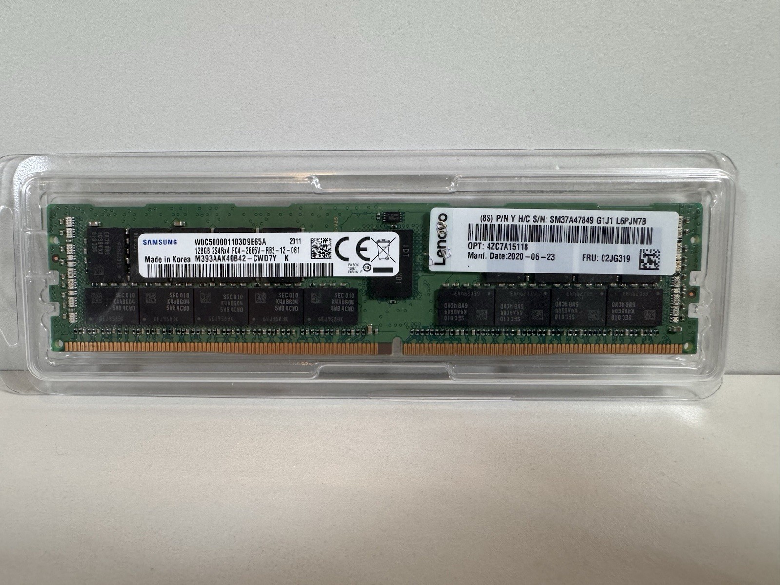 Samsung 128GB DDR4 2S4Rx4 PC4-2666V ECC RDIMM Server Ram M393AAK40B42-CWD